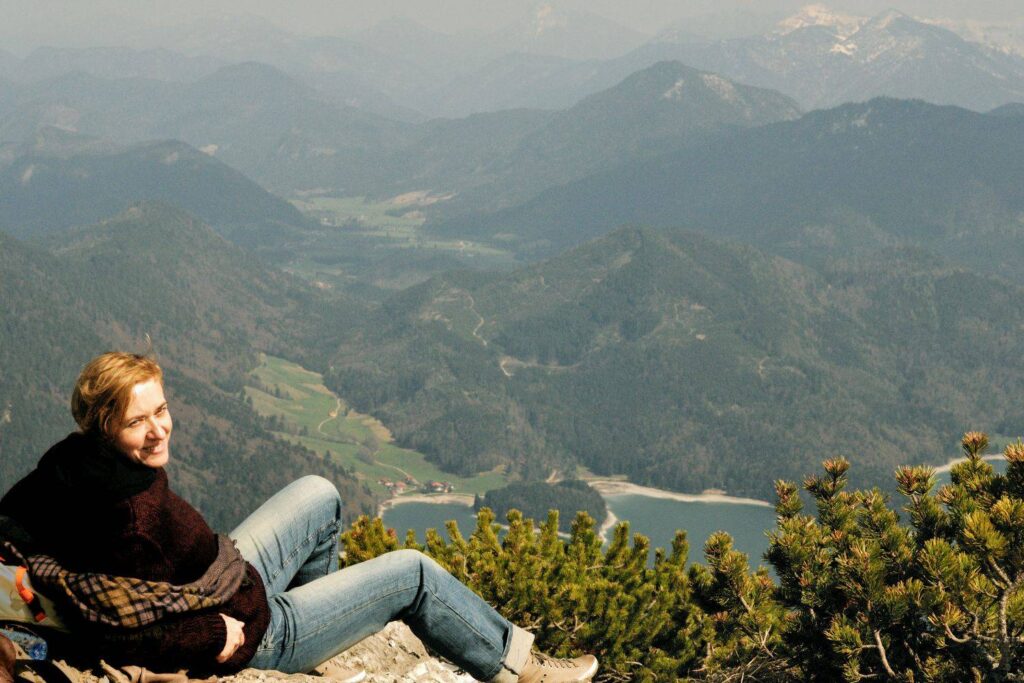 Heike Sohna auf dem Gipfel